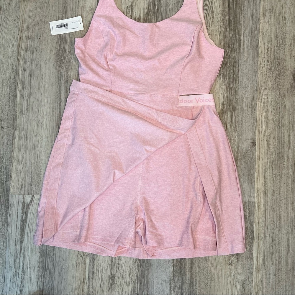 Outdoor Voices Pink‎ Sleeveless Cutout Dress Size Large - Picture 3 of 9